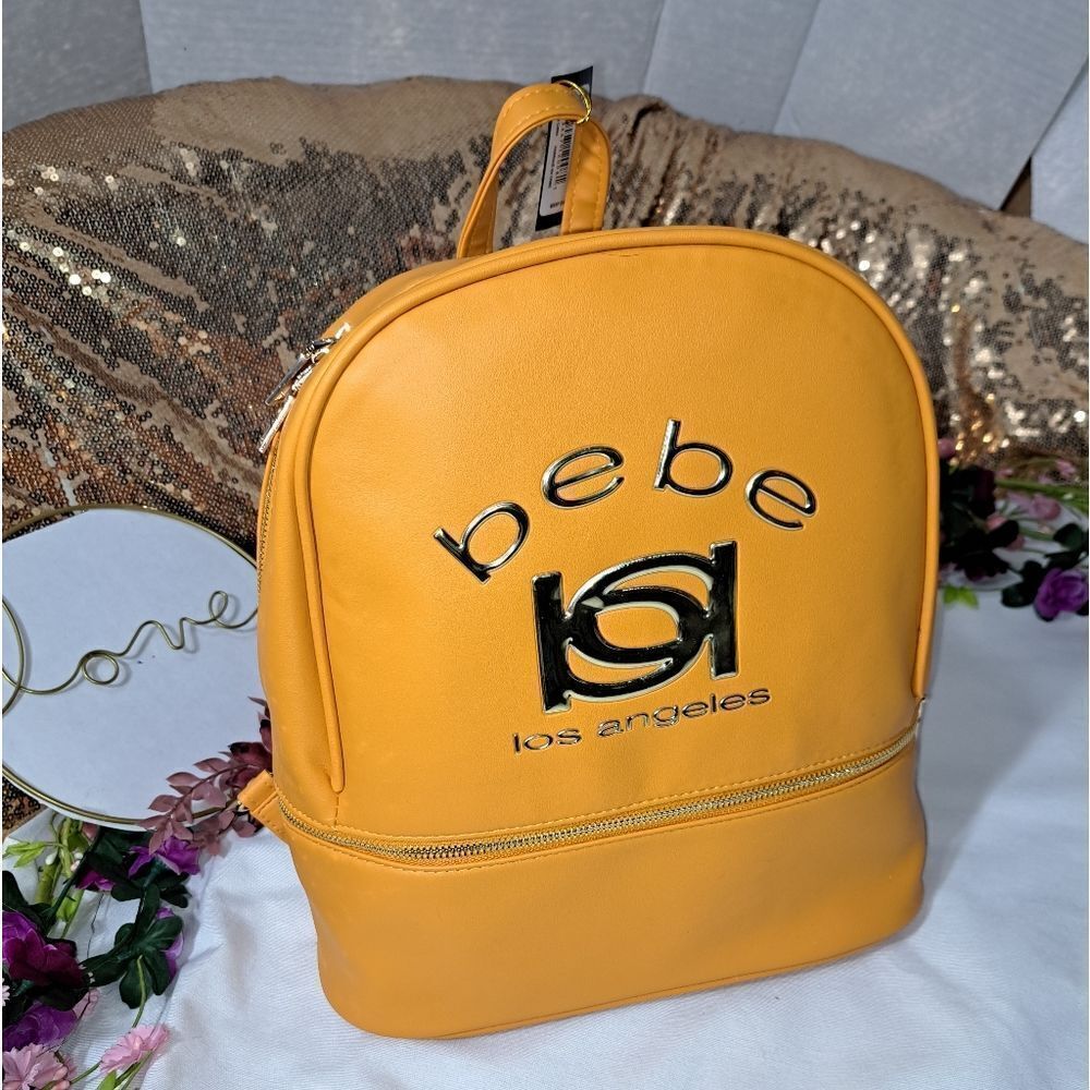 NWT BEBE KAYLA BACKPACK - APRICOT View 3